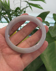 Genuine Burmese Lavender Jade Jadeite Bangle Bracelet (58.8mm)