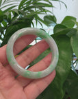 Baikalla™ "Classic Bangle" Genuine Jadeite Jade Lavender Green Bangle Bracelet (57mm) 