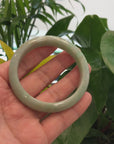 Baikalla "Classic Bangle" Green Natural Burmese Jadeite Jade Bangle (57.46 mm) 