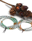 Baikalla Jewelry Baikalla "Multi Color Beads Necklace" Natural String Burmese Jadeite Jade Beads Necklace