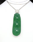 Baikalla Jewelry God Jadeite Necklace "Lucky Green Pea" High End Imperial Jadeite Baikalla Jewelry Signature Pendant