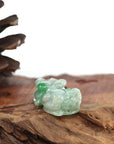 Baikalla Jewelry genuine jadeite carving Genuine Burmese Green Jadeite Jade PiXiu Pendant Necklace