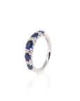 Baikalla Jewelry Baikalla™ "Savannah" Natural Sapphire Channel Set Wedding Band