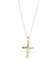 Baikalla Jewelry 14K Pure Yellow Gold Pendant 14k Yellow Gold Cross Charm Necklace