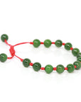 Baikalla Baikalla Natural Nephrite Jade Bead Bracelet With Red String