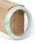 Baikalla Jewelry Jadeite Jade Bangle Bracelet Genuine Burmese Lavender & Green Jadeite Jade Bangle Bracelet ( 59.21 mm ) 