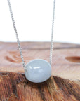 Baikalla Jewelry Jade Pendant Necklace Baikalla™ "Good Luck Button" Necklace Real Lavender Jade Lucky TongTong Pendant Necklace