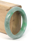 Baikalla Jewelry Jadeite Jade Bangle Bracelet Genuine Burmese Forest Green Jadeite Jade Bangle Bracelet (56 mm) 