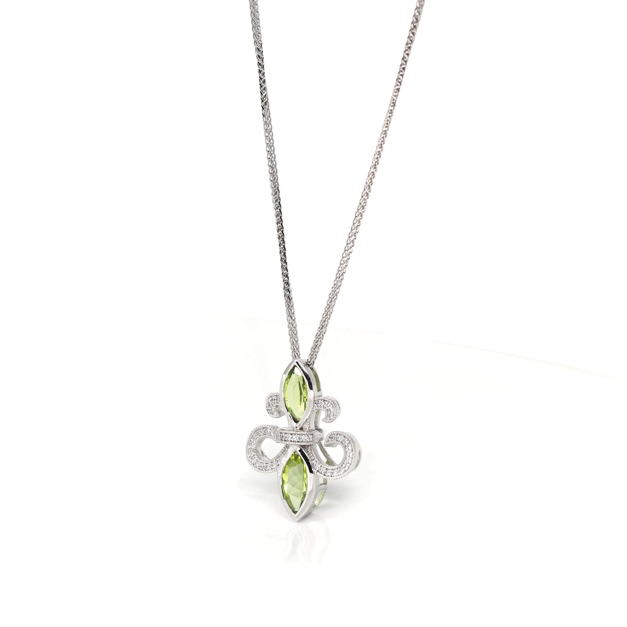 Baikalla Jewelry Gemstone Ring Baikalla™ Sterling Silver Light Green Peridot Pendant