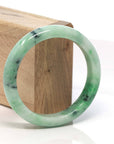 Baikalla Jewelry Jadeite Jade Bangle Bracelet Baikalla™ "Classic Bangle" Genuine Burmese Green Jadeite Jade Bangle Bracelet (58.4 mm) 