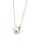 Baikalla Jewelry 24K Pure Yellow Gold Pendant 18K Rose Gold Love Pendant Necklace With Diamond