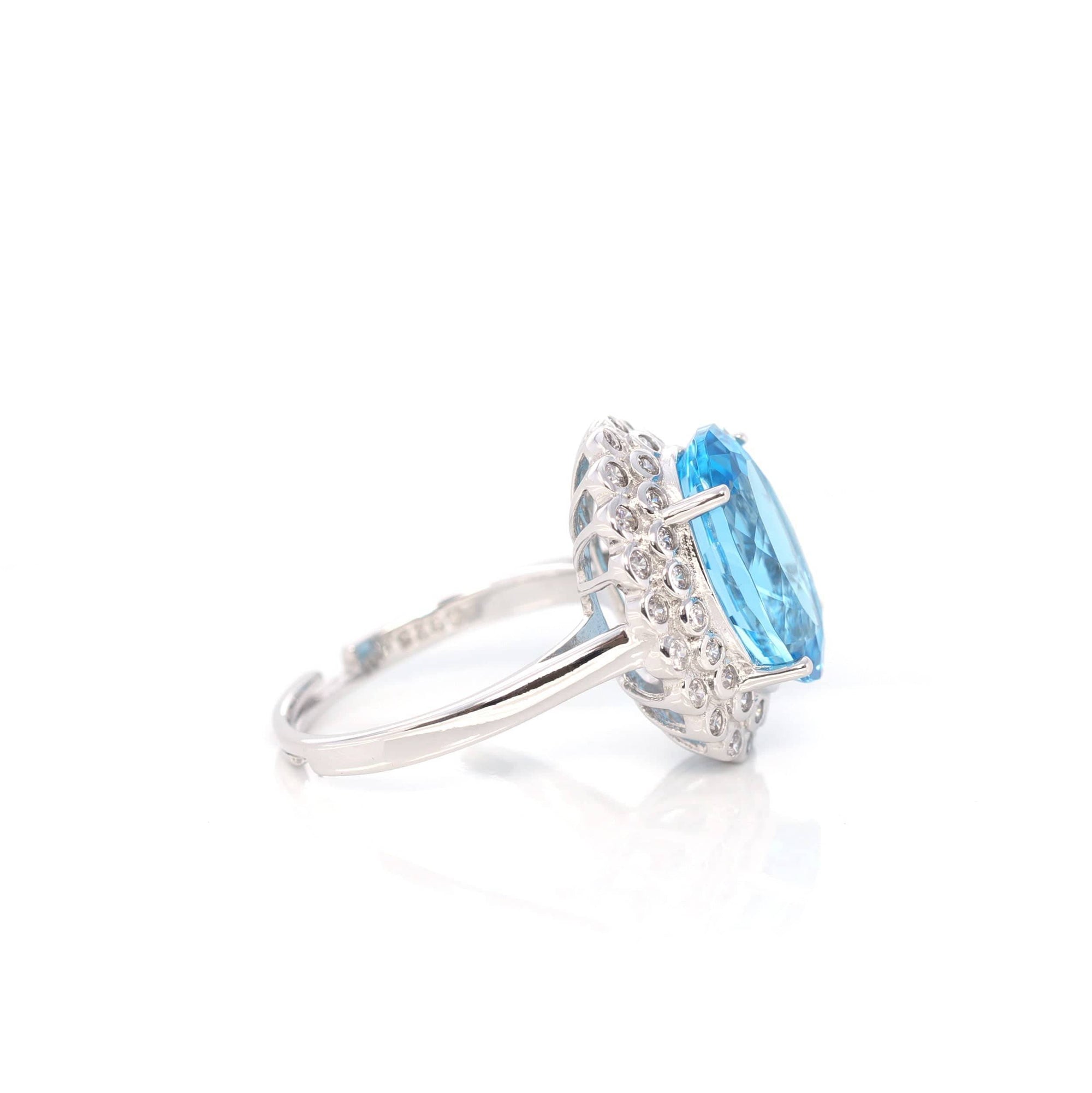 Baikalla Jewelry Gemstone Ring Baikalla™ Sterling Silver Sky Blue Topaz Ring