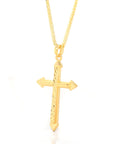 Baikalla Jewelry 24K Pure Yellow Gold Pendant 24K Yellow Gold Cross Pendant Necklace