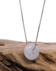 Baikalla Jewelry Jade Pendant Necklace Baikalla "Good Luck Button" Necklace Lavender Jadeite Jade Lucky KouKou Pendant Necklace