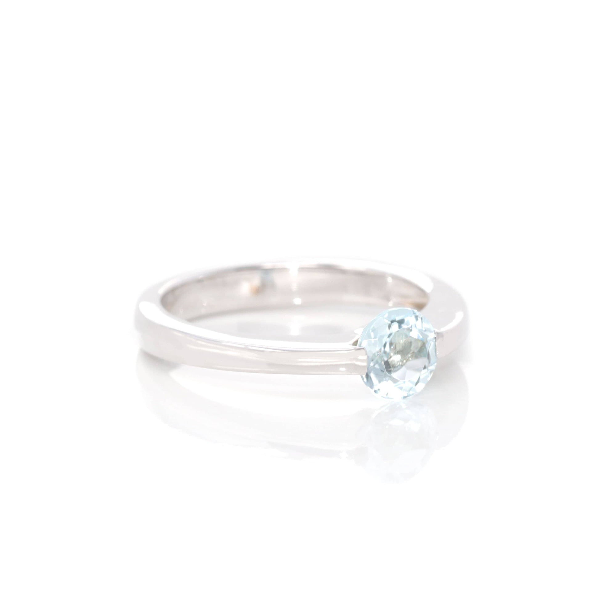 Baikalla Jewelry Gemstone Ring Sterling Silver Sky Blue Topaz Ring