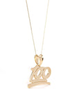 Baikalla Jewelry 14K Yellow Gold Pendant Pendant Only 14k Yellow Gold "100" Pendant Necklace