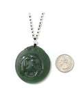 Baikalla Jewelry Baikalla™ "Lucky Jade Elephant" Nephrite Jade Necklace With Natural Jadeite Beads Necklace