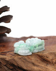 Baikalla Jewelry genuine jadeite carving Genuine Burmese Green Jadeite Jade PiXiu Pendant Necklace