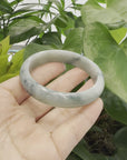 Genuine Burmese Jadeite Jade Bangle Bracelet ( 58.14 mm )