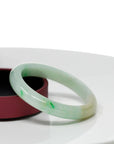 Baikalla Jewelry Jade Bangle Genuine Burmese Jadeite Jade Bangle Bracelet ( 57.0 mm )