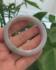 Genuine Burmese Lavender Jade Jadeite Bangle Bracelet ( 56.7mm )T163