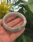 "Classic Bangle" Forest Green Jadeite Jade Bangle (58.71 mm) 