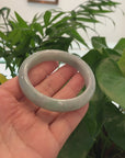 Genuine Burmese Green Jadeite Jade Bangle Bracelet (59.22mm) 