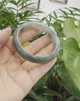 Baikalla Blue-Green Classic Real Jadeite Jade Bangle Bracelet (58.11mm) 