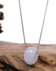 Baikalla Jewelry Jade Pendant Necklace Baikalla "Good Luck Button" Necklace Lavender Jadeite Jade Lucky Tong Tong Necklace