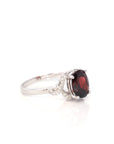 Baikalla Jewelry Gemstone Ring Baikalla™ Sterling Silver Red Garnet Ring