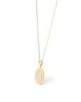 Baikalla Jewelry 14K Pure Yellow Gold Pendant 14k Yellow Gold Jesus Charm Necklace