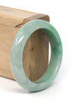 Baikalla Jewelry Jadeite Jade Bangle Bracelet Genuine Burmese Forest Green Jadeite Jade Bangle Bracelet (54.8 mm) 