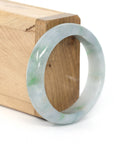 Baikalla Jewelry Jadeite Jade Bangle Bracelet Baikalla "Classic Bangle" Blue Green Natural Burmese Jadeite Jade Bangle ( 52.51 mm )