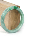 Baikalla Jewelry Jadeite Jade Bangle Bracelet Genuine Burmese Forest Green Jadeite Jade Bangle Bracelet (58.3 mm) 