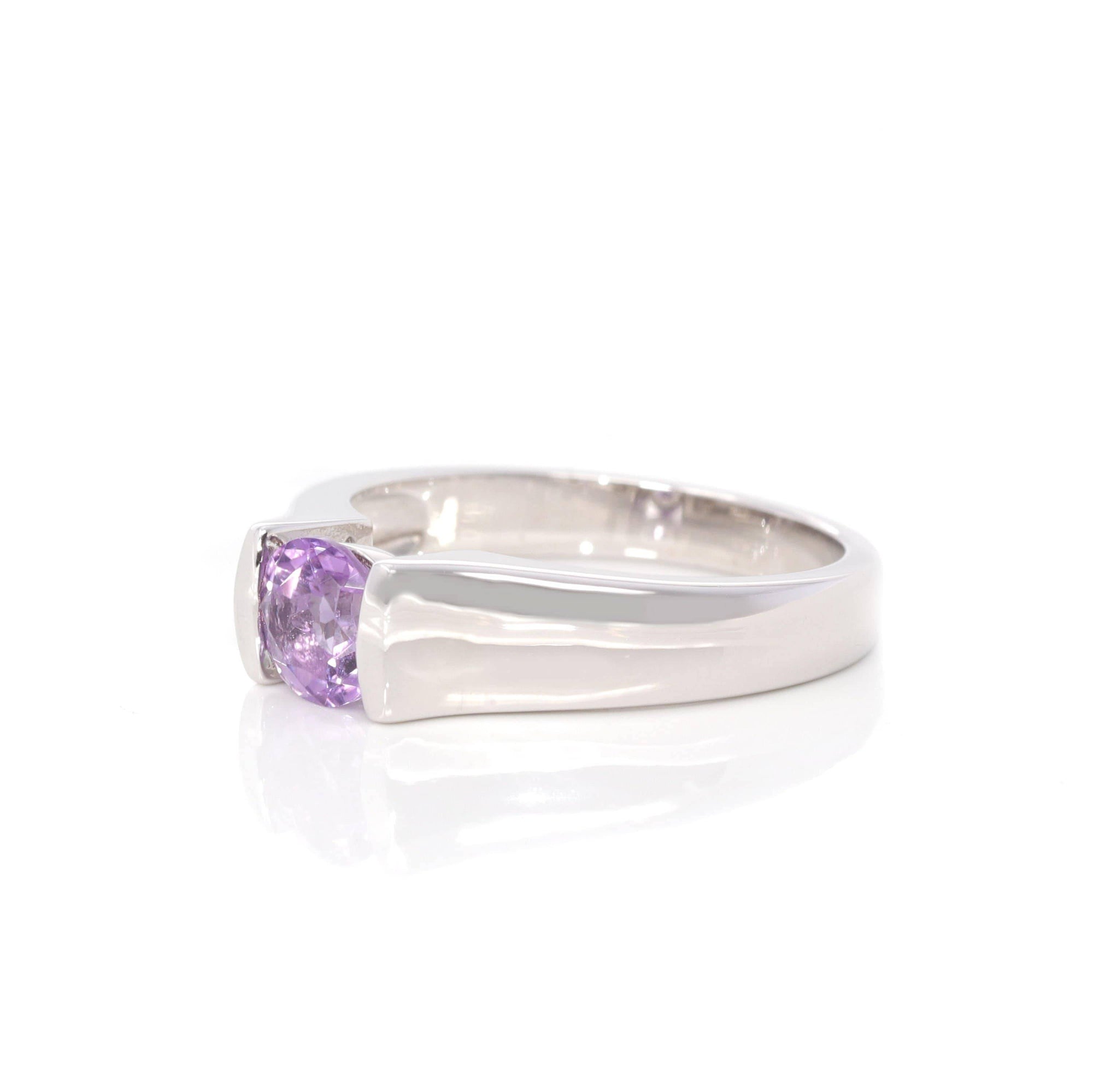 Baikalla Jewelry Gemstone Ring Amethyst Baikalla™ Sterling Silver Oval Swiss Blue Topaz &amp; Amethyst Ring