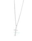 Baikalla Jewelry 18K Pure White Gold Pendant 18K White Gold Cross Pendant Necklace With VS1 Diamonds