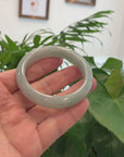 Genuine Burmese Green Jadeite Jade Bangle Bracelet (54.47mm) 