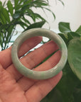 Genuine Burmese Green Jadeite Jade Bangle Bracelet (53.73mm) 