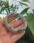 Real Jade Jadeite Bangle Bracelet ( 57.77 mm )