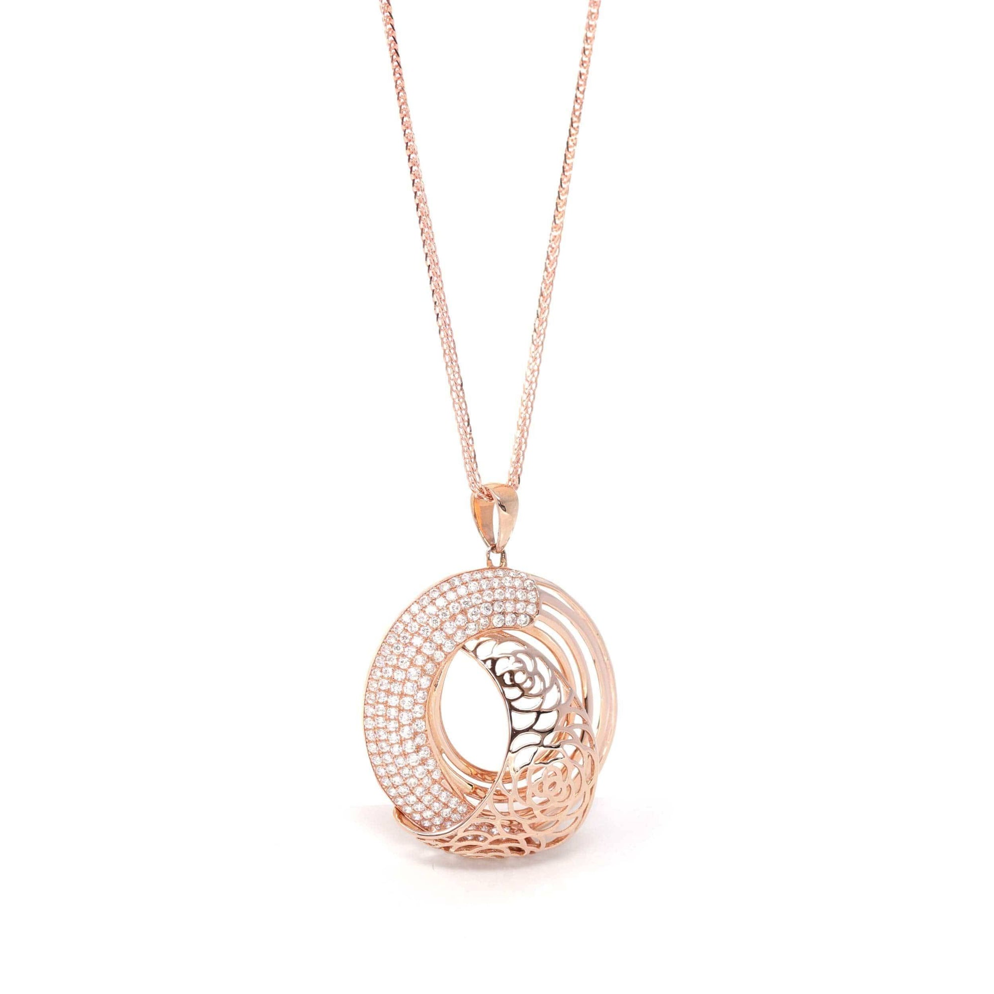 Baikalla Jewelry gemstone jewelry 18K Rose Gold "As You Wish" Necklace with Zircon