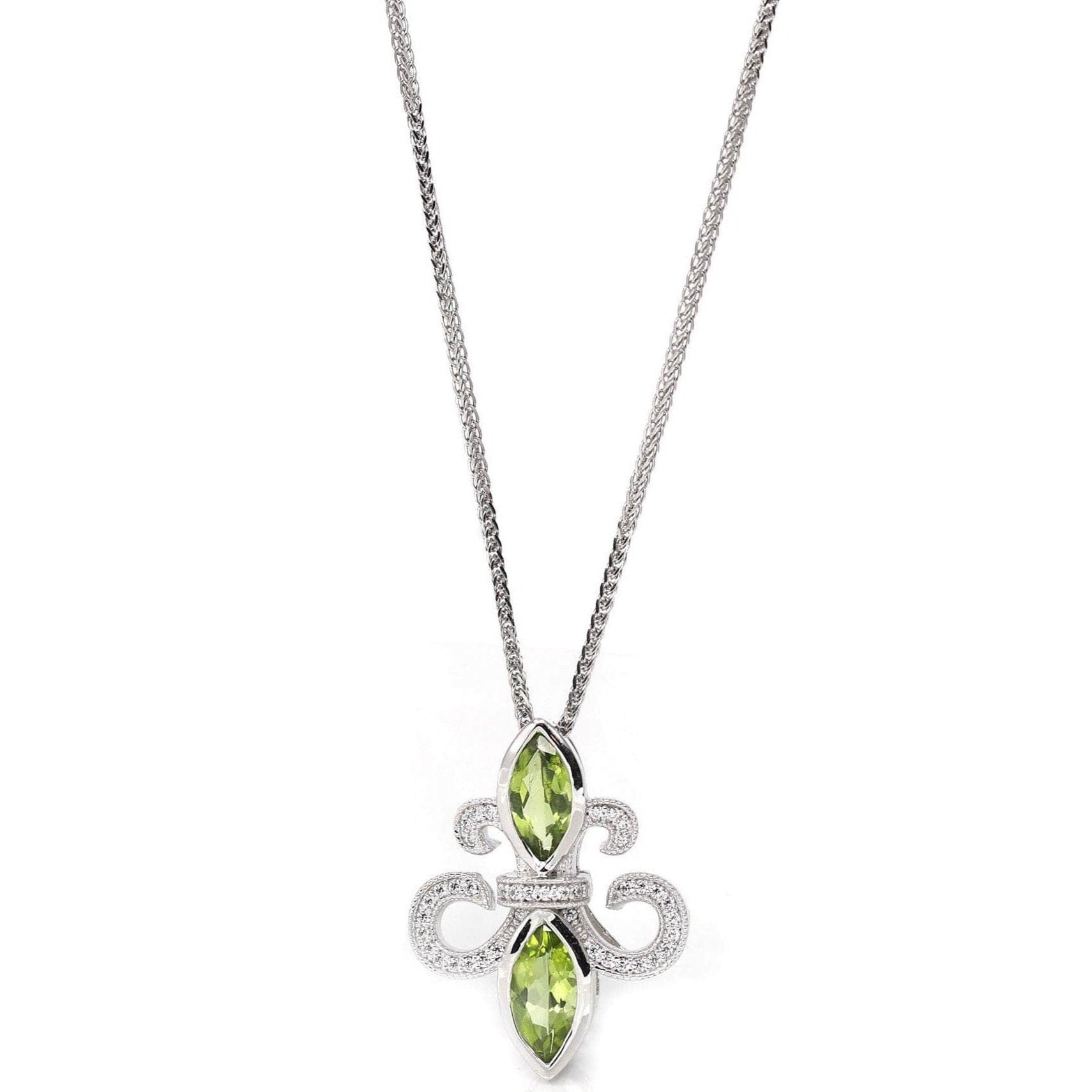 Baikalla Jewelry Gemstone Ring Baikalla™ Sterling Silver Light Green Peridot Pendant