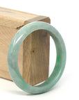 Baikalla Jewelry Jadeite Jade Bangle Bracelet Genuine Burmese Forest Green Jadeite Jade Bangle Bracelet (57.37 mm) 