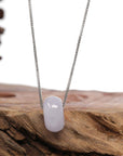 Baikalla Jewelry Jade Pendant Necklace Baikalla "Good Luck Button" Necklace Lavender Jadeite Jade Lucky KouKou Pendant Necklace