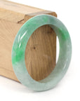 Baikalla Jewelry Jadeite Jade Bangle Bracelet Baikalla "Classic Bangle" Apple Green Natural Burmese Jadeite Jade Bangle ( 53.81mm ) 