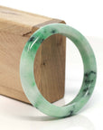 Baikalla Jewelry Jadeite Jade Bangle Bracelet Baikalla™ "Classic Bangle" Genuine Burmese Green Jadeite Jade Bangle Bracelet (58.4 mm) 