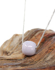 Baikalla Jewelry Jade Pendant Necklace Baikalla™ "Good Luck Button" Necklace Real Lavender Jade Lucky TongTong Pendant Necklace