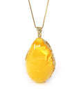 Baikalla Jewelry Gemstone Ring Baikalla™ Sterling Silver Exquisite Poland Amber Pendant