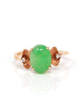 Baikalla Jewelry Jadeite Engagement Ring 5 Baikalla™ "Talia" 18k Rose Gold Natural Imperial Jadeite Engagment Ring