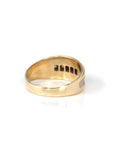 Baikalla Jewelry Gold Diamond Men's Ring 14k Yellow Gold Diamond Men's Wedding Band Ring