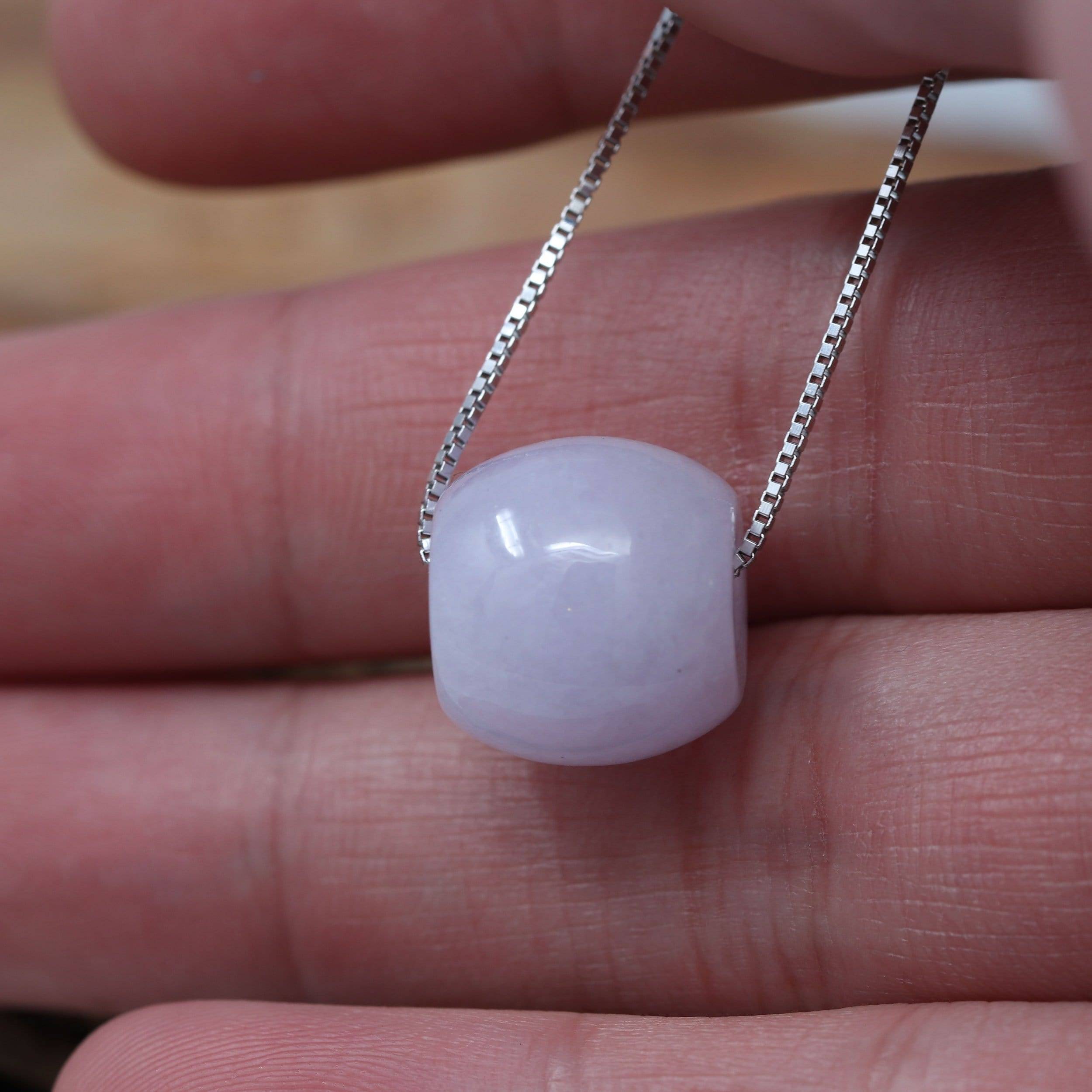 43mm 100% Natural Untreated Grade A lavender Jadeite Jade Handmade Carved Safety Circle Donut平安扣 Pendant Burma Gemstone w cerificate outlet 3568